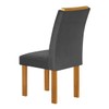 Mesa de Jantar 6 Lugares Lorena com Vidro Cinamomo/Off White/Cinza - Cel Móveis