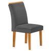 Mesa de Jantar 6 Lugares Lorena com Vidro Cinamomo/Off White/Cinza - Cel Móveis