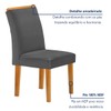 Mesa de Jantar 6 Lugares Lorena com Vidro Cinamomo/Off White/Cinza - Cel Móveis