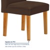 Mesa de Jantar 4 Lugares Lorena com Vidro Cinamomo/Off White/Marrom