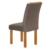 Mesa de Jantar 4 Lugares Lorena com Vidro Cinamomo/Off White/Bege Escuro