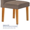 Mesa de Jantar 4 Lugares Lorena com Vidro Cinamomo/Off White/Bege Escuro