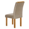 Mesa de Jantar 4 Lugares Lorena com Vidro Cinamomo/Off White/Bege Claro