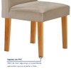 Mesa de Jantar 4 Lugares Lorena com Vidro Cinamomo/Off White/Bege Claro