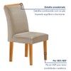 Mesa de Jantar 4 Lugares Lorena com Vidro Cinamomo/Off White/Bege Claro