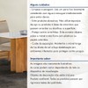 Mesa de Jantar 4 Lugares Lorena com Vidro Cinamomo/Off White/Bege Claro
