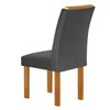Mesa de Jantar 4 Lugares Lorena com Vidro Cinamomo/Off White/Cinza