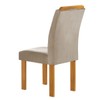 Mesa de Jantar 4 Lugares Lorena Londres com Vidro Cinamomo/Off White/Bege Claro - Cel Móveis