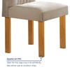 Mesa de Jantar 4 Lugares Lorena Londres com Vidro Cinamomo/Off White/Bege Claro - Cel Móveis