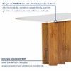 Mesa de Jantar 4 Lugares Lorena Londres com Vidro Cinamomo/Off White/Bege Claro - Cel Móveis