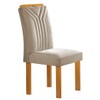 Mesa de Jantar 4 Lugares Lorena Londres com Vidro Cinamomo/Off White/Bege Claro - Cel Móveis