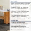 Mesa de Jantar 4 Lugares Lorena Londres com Vidro Cinamomo/Off White/Bege Claro - Cel Móveis