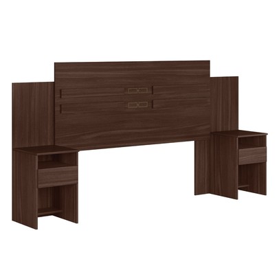 Cabeceira Casal Manila 2 Gavetas Café Touch - Pnr Móveis