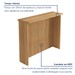 Cozinha Compacta Nobreza 5 Portas 2 Gavetas com Ilha Gourmet 100% Mdf Carvalho/Greige - Nesher