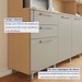 Cozinha Compacta Nobreza 7 Portas 2 Gavetas com Ilha Gourmet 100% Mdf Carvalho/Greige - Nesher