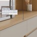 Cozinha Compacta 5 Portas 2 Gavetas com Ilha Gourmet 100% Mdf Carvalho/Greige - Nesher