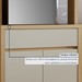 Cozinha Completa Consessa 8 Portas 1 Gaveta com Vidro e Relógio 100% Mdf  Carvalho/Greige - Nesher