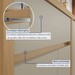 Cozinha Compacta Condessa 6 Portas 1 Gaveta com Vidro e Relógio 100% Mdf Carvalho/Greige - Nesher