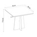 Mesa de Jantar 4 Lugares Venice com Vidro Mel/Bege/Off White - Viero Móveis