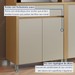 Cozinha Completa Condessa 11 Portas 2 Gavetas com Ilha Gourmet e Relógio 100% Mdf Carvalho/Greige - Nesher