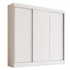 Guarda-Roupa Casal Michigan 3 Portas 4 Gavetas 100% Mdf Branco - Doripel Móveis