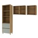 Cozinha Completa Rainha 5 Portas 2 Gavetas 100% Mdf Verde/Nature Rainha - Nesher
