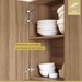 Cozinha Completa Rainha 5 Portas 2 Gavetas 100% Mdf Verde/Nature Rainha - Nesher