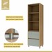 Cozinha Completa Rainha 5 Portas 2 Gavetas 100% Mdf Verde/Nature Rainha - Nesher