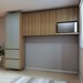 Cozinha Compacta Rainha 5 Portas 2 Gavetas Verde/Nature - Nesher