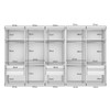 Quarto Infantil Conjunto Closet com Cômoda Valentina 1 Porta 4 Gavetas Branco Aurora - Minastex