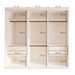 Quarto Infantil Completo Isadora 4 Gavetas 1 Porta Branco Aurora - Minastex