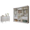 Quarto Infantil Completo Isadora 4 Gavetas 1 Porta Branco Aurora - Minastex