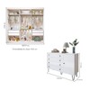 Quarto Infantil Completo Isadora 4 Gavetas 1 Porta Branco Aurora - Minastex