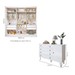 Quarto Infantil Completo Isadora 4 Gavetas 1 Porta Branco Aurora - Minastex