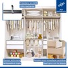 Quarto Infantil Completo Isadora 4 Gavetas 1 Porta Branco Aurora - Minastex