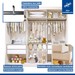 Quarto Infantil Completo Isadora 4 Gavetas 1 Porta Branco Aurora - Minastex
