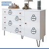 Quarto Infantil Completo Isadora 4 Gavetas 1 Porta Branco Aurora - Minastex