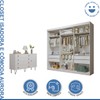 Quarto Infantil Completo Isadora 4 Gavetas 1 Porta Branco Aurora - Minastex