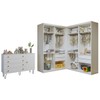 Quarto Infantil Completo Seraphina 1 Porta 8 Gavetas Branco Aurora - Minastex
