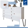 Quarto Infantil Completo Seraphina 1 Porta 8 Gavetas Branco Aurora - Minastex
