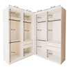 Quarto Infantil Completo Seraphina 1 Porta 8 Gavetas Branco Aurora - Minastex