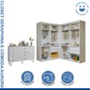 Quarto Infantil Completo Seraphina 1 Porta 8 Gavetas Branco Aurora - Minastex