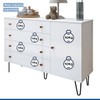 Quarto Infantil Completo Dani 1 Porta 8 Gavetas Branco Aurora - Minastex