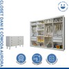 Quarto Infantil Completo Dani 1 Porta 8 Gavetas Branco Aurora - Minastex