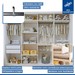 Quarto Infantil Completo Dani 1 Porta 8 Gavetas Branco Aurora - Minastex