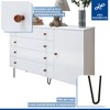 Quarto Infantil Completo Marisol 1 Porta 6 Gavetas Branco Aurora - Minastex