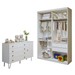 Quarto Infantil Completo Marisol 1 Porta 6 Gavetas Branco Aurora - Minastex