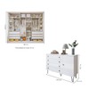 Quarto Infantil Completo Amara 1 Porta 10 Gavetas Branco Aurora - Minastex
