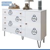 Quarto Infantil Completo Amara 1 Porta 10 Gavetas Branco Aurora - Minastex