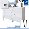 Quarto Infantil Completo Amara 1 Porta 10 Gavetas Branco Aurora - Minastex